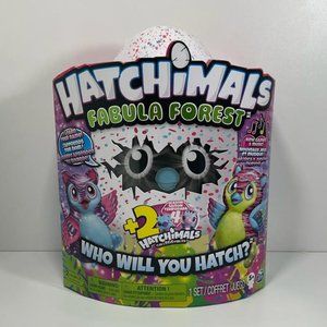 Hatchimals Fabula Forest with 2 BONUS collEGGtibles Pink/Blue